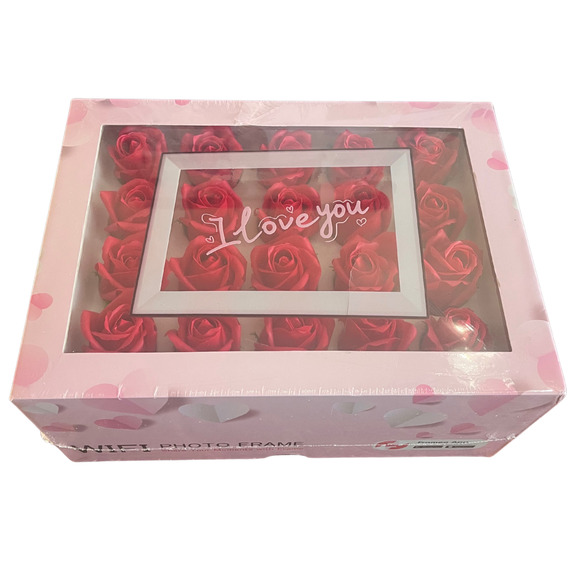 Frameo Digital Frame 10.1 Inch WiFi Digital Photo Frame with Roses - Picture 2 of 4